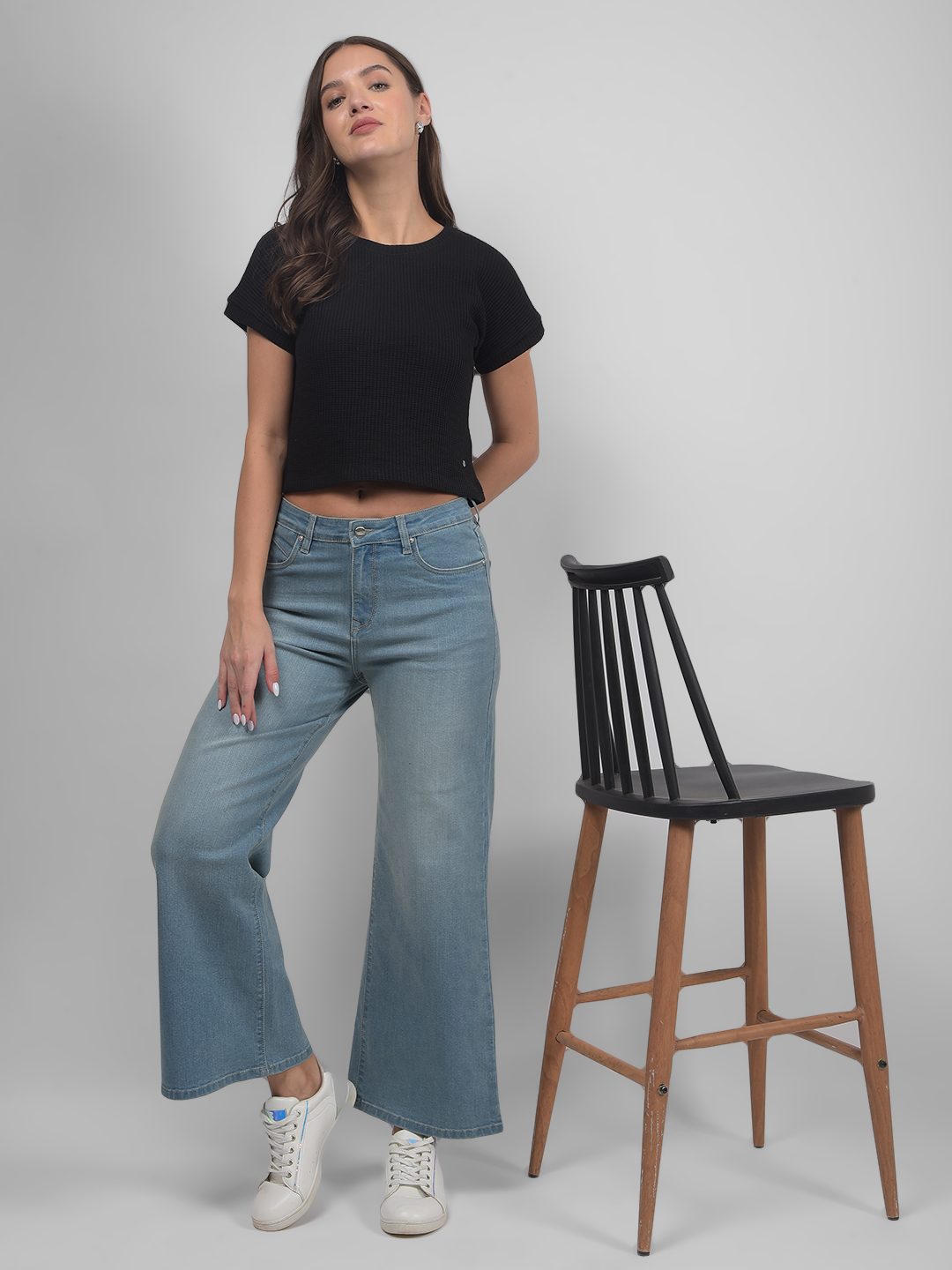 Numero Uno Women Solid Blue Jeans